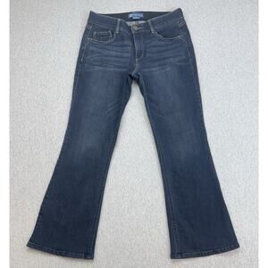 Democracy Jeans Womens 8 Blue Denim Cotton Blend Stretch‎ Itty Bitty Bootcut